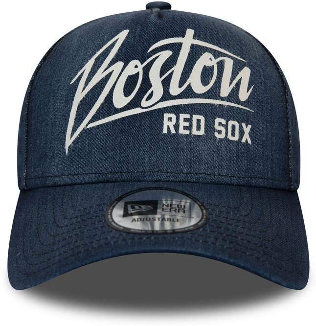 New Era Unisex's Denim A Frame Adjustable Cap, Open Blue, One Size - 11941838