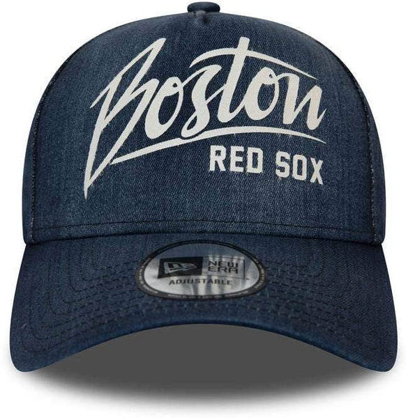 New Era Unisex's Denim A Frame Adjustable Cap, Open Blue, One Size - 11941838