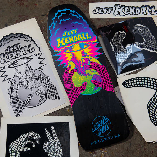 Santa Cruz Skateboard Reissue Deck Kendall End of the World 10in x 29.7in SCR-SKD-2433