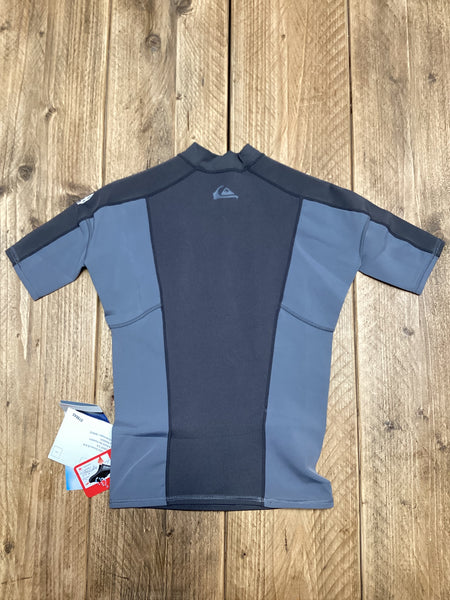Quiksilver 0.5MM Hyperstretch Short Sleeve Wetsuit Top Grey