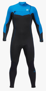Billabong Men’s 3/2mm Absolute Chest Zip Wetsuit Surf Blue C43M55BIP2