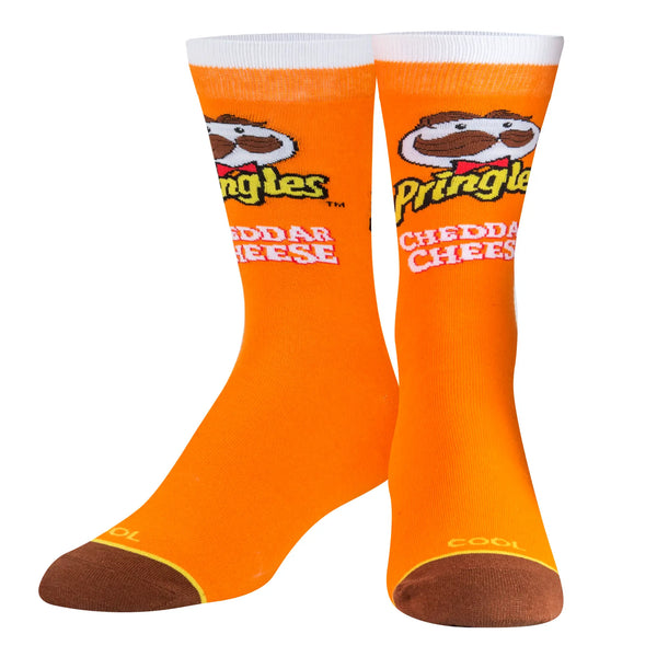 Cool Socks Pringles Cheddar Cheese Crew Socks Size US 8-12 10768MCNCD