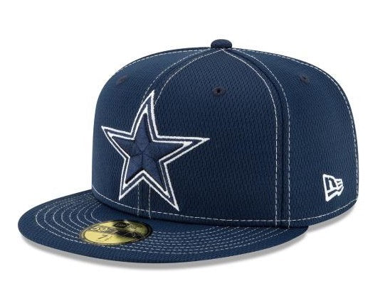 New Era Dallas Cowboys NFL Sideline Road 59Fifty Fitted Cap Blue 12050665
