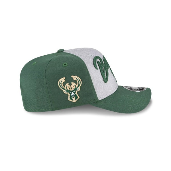 New Era Milwaukee Bucks NBA Draft Grey 9Fifty cap 60003072