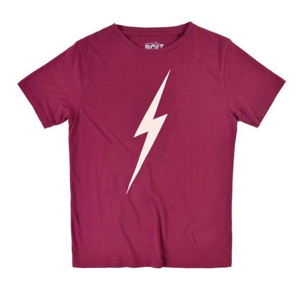 Lightning Bolt Forever tee SS T-Shirt Ruby Wine 99AMATST001R18000