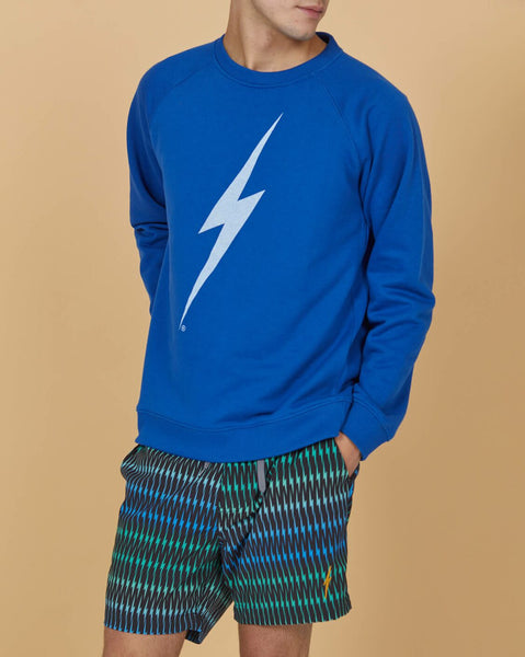 Lightning Bolt Mens Forever Blue Crew