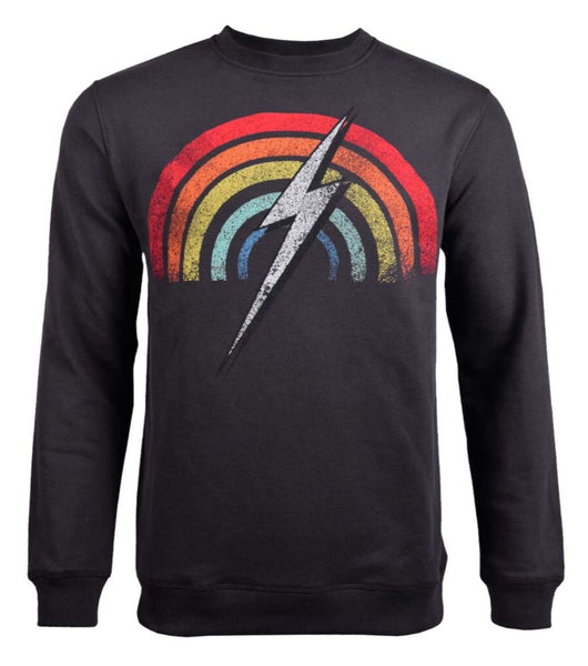 Lightning Bolt Mens Rainbow Crew Phantom 99AMASWE008