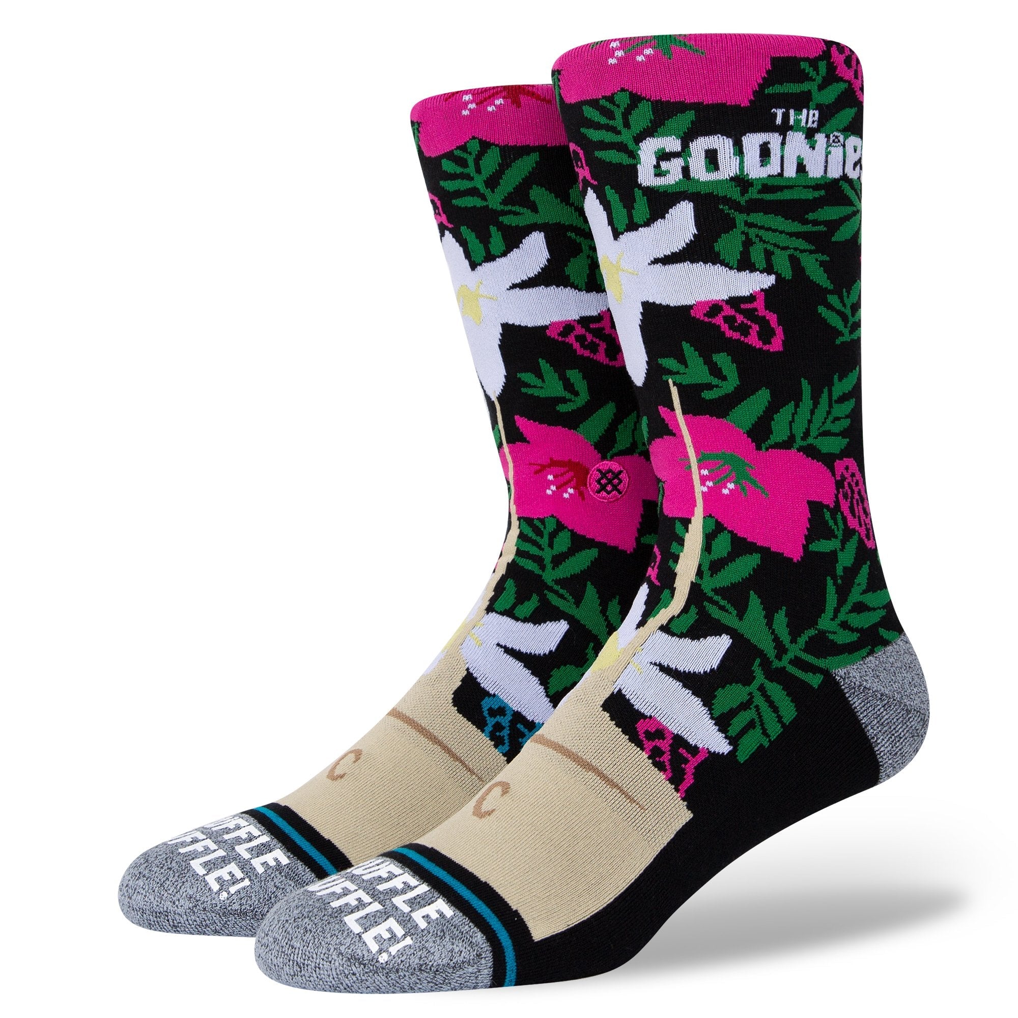 Stance Goonies Chunk Truffle Shuffle Crew Socks Black Large