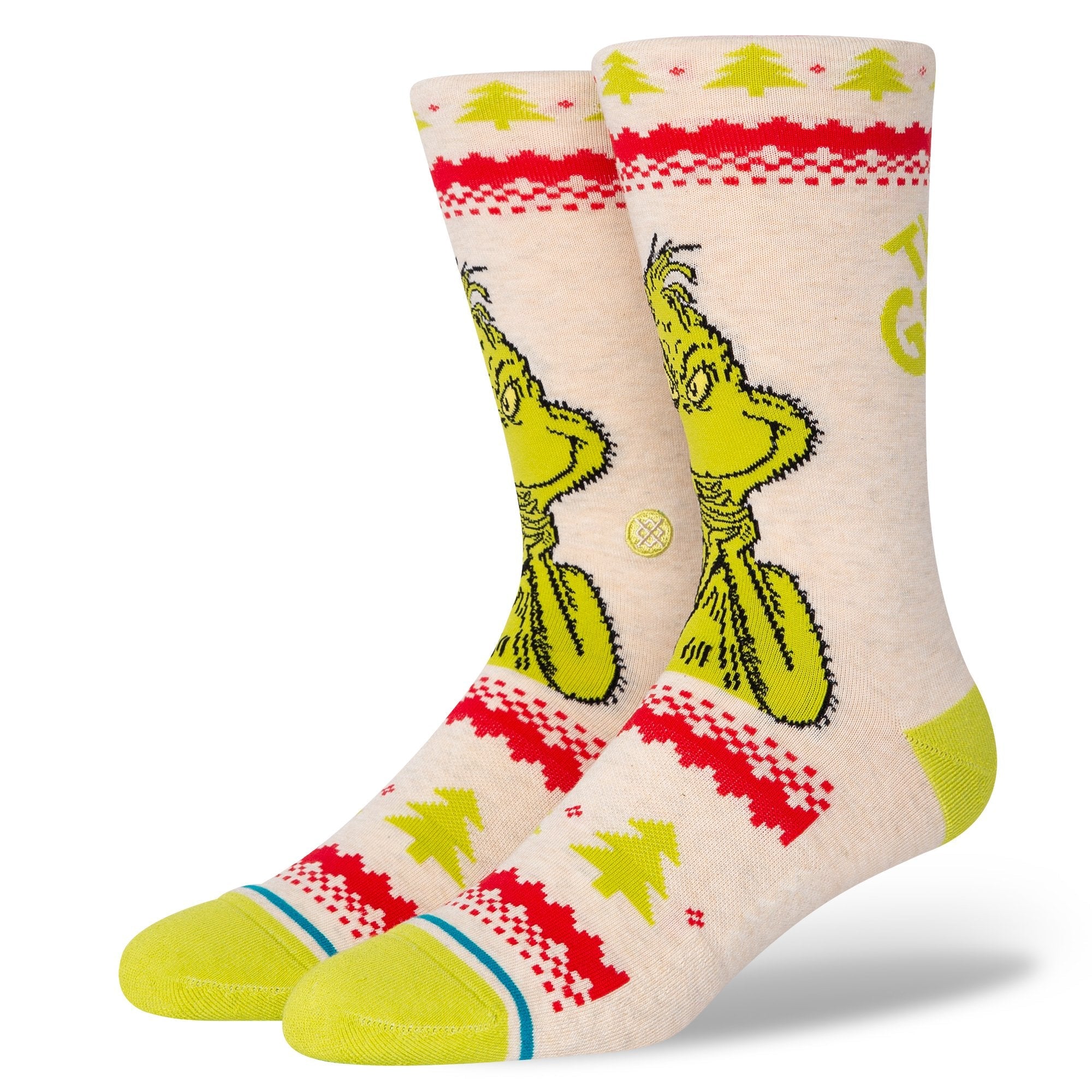 Stance The Grinch Sweater Crew Socks Large A545D20GRI-CNV-L