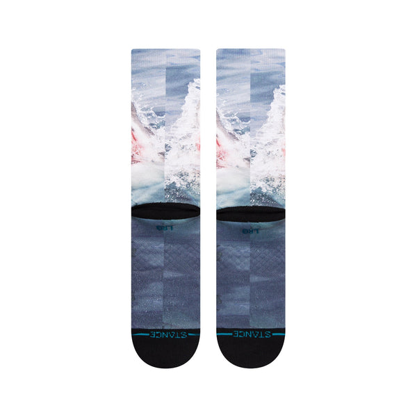 Stance Pearly Whites Crew Sock Blue A555C22PEA-BLU