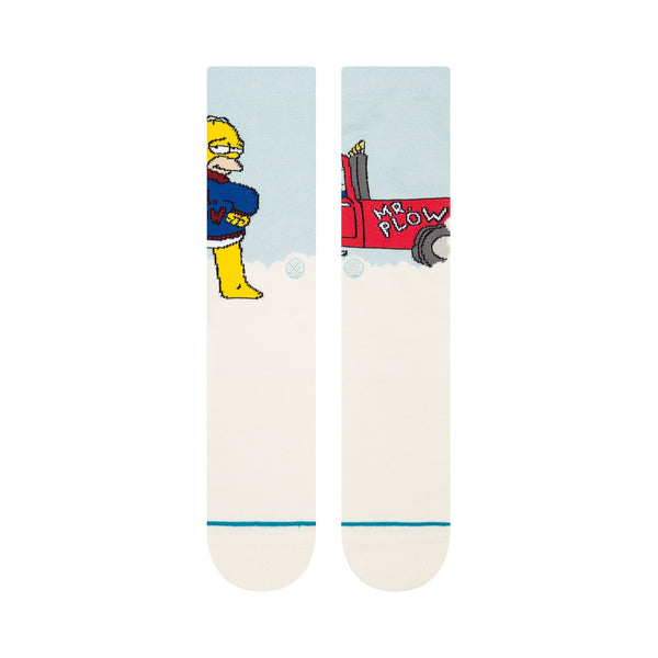 Stance Mr Plow Crew Sock Light Blue Mens UK Large