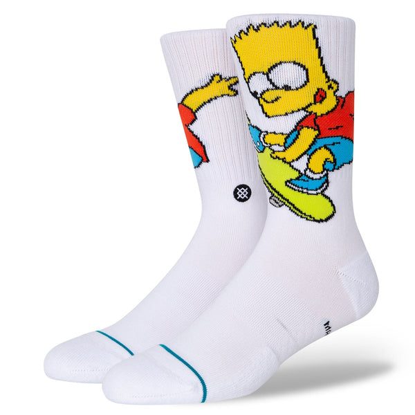 Stance Bart Simpson Crew Sock The Simpsons Adult Size