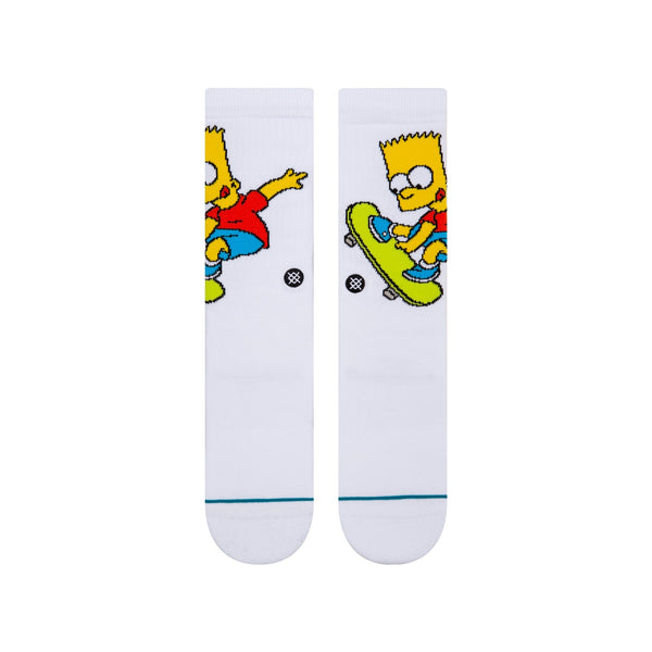 Stance Bart Simpson Crew Sock The Simpsons Adult Size