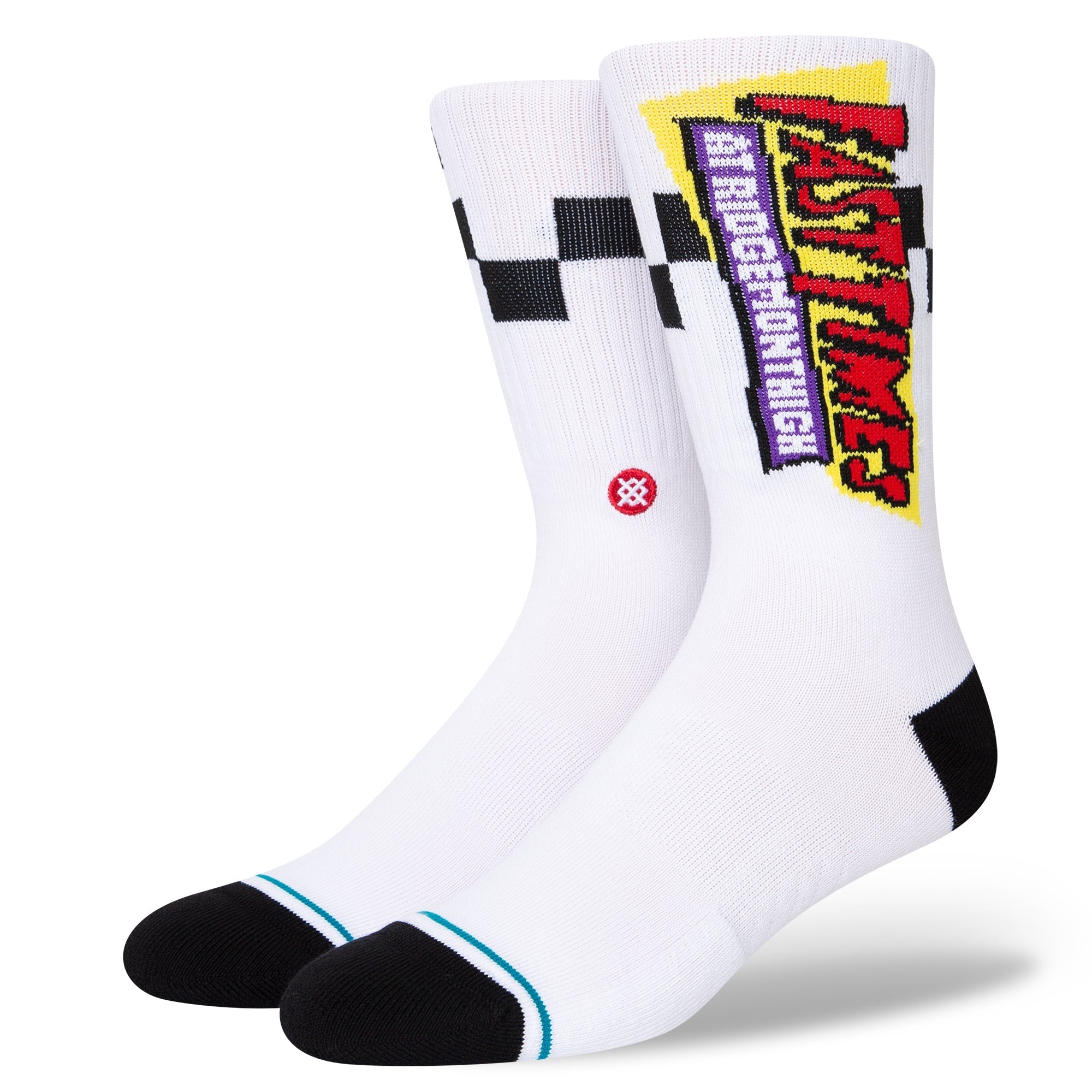 Stance Fast Times Ridgemount High Gnarly Crew Socks Adult White A556C22GNA-WHT