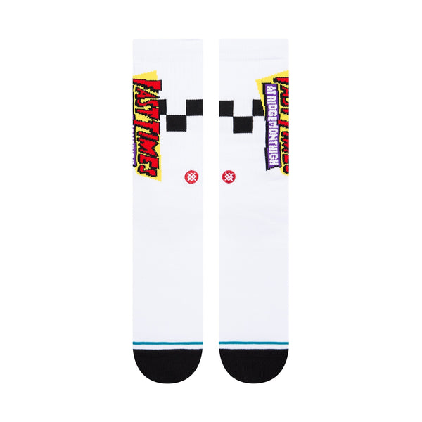 Stance Fast Times Ridgemount High Gnarly Crew Socks Adult White A556C22GNA-WHT