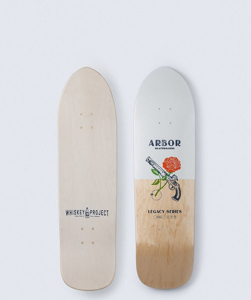 Arbor Skateboard Cruiser Deck Pistola 19 White/Natural 33.5" ABR-SKD-0080