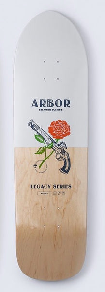 Arbor Skateboard Cruiser Deck Pistola 19 White/Natural 33.5" ABR-SKD-0080