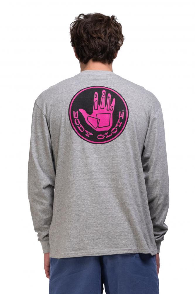 Body Glove Core Logo L/S Tee Dark Heather