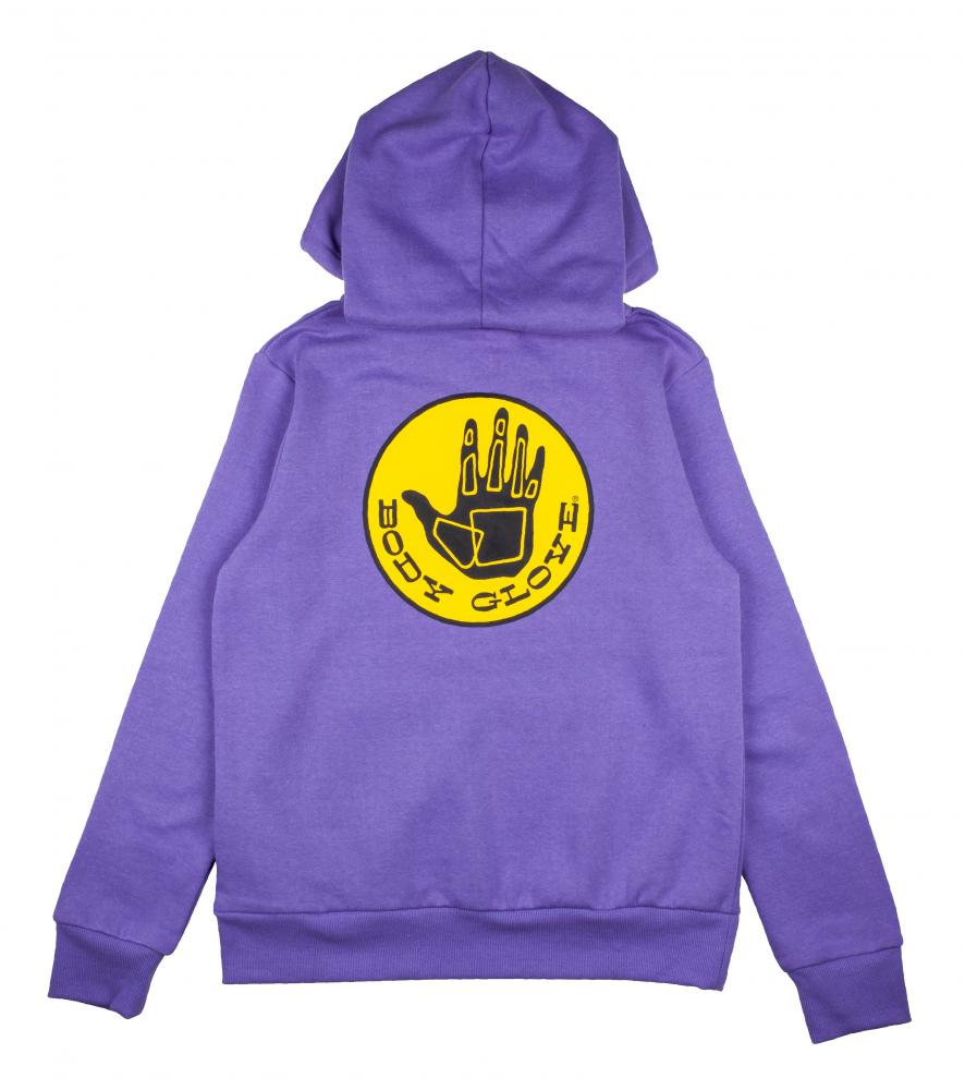 Body Glove Womens Original Hoodie Washed Purple