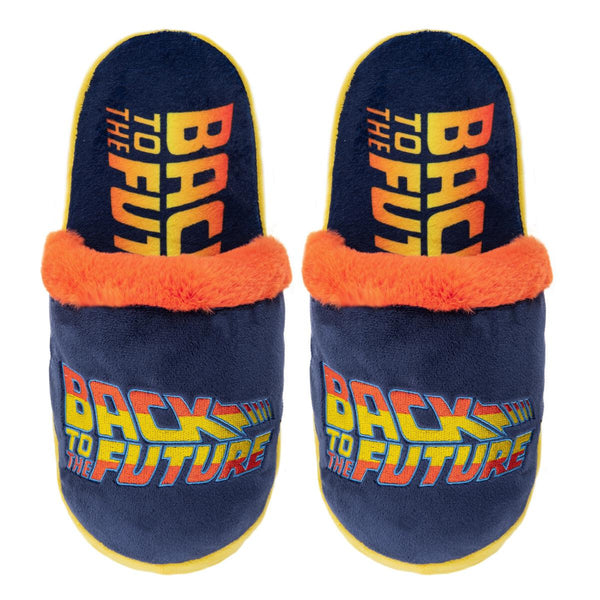 Odd Sox Back To The Future Slippers Adult Blue 34434-FSL