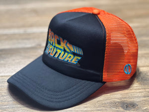 Odd Sox Mens Trucker Cap Back to the Future Orange Black 34433-TH