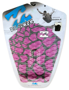 Billabong Surfboard Grip Surf Traction Pad Animal X Black / Fuchsia D4HW11