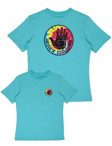 Body Glove Womens BG Tie Dye T-Shirt Aqua