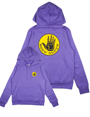 Body Glove Womens Original Hoodie Washed Purple