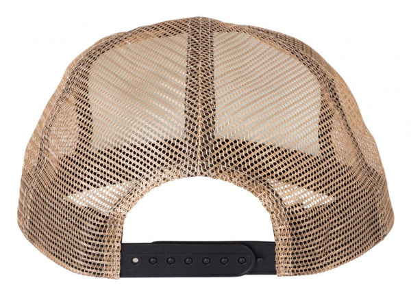 Creature Logo Mesh Snapback Cap Adult Fit all White/Tan/Black  CRE-CAP-2096