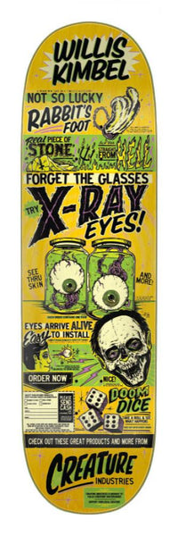 Creature Pro Deck 9IN Kimbel X-Ray Eyes Yellow CRE-SKD-2407