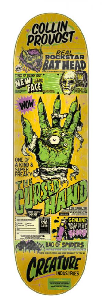 Creature Pro Deck Provost Cursed Hand Yellow 8.47IN CRE-SKD-2409