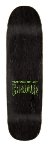Creature Skateboard Deck Rhino Guest Capture Black/Green 8.65in CRE-SKD-2410