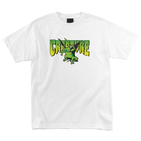 Creature Mens T-Shirt Swamper White Medium CRE-TEE-1255