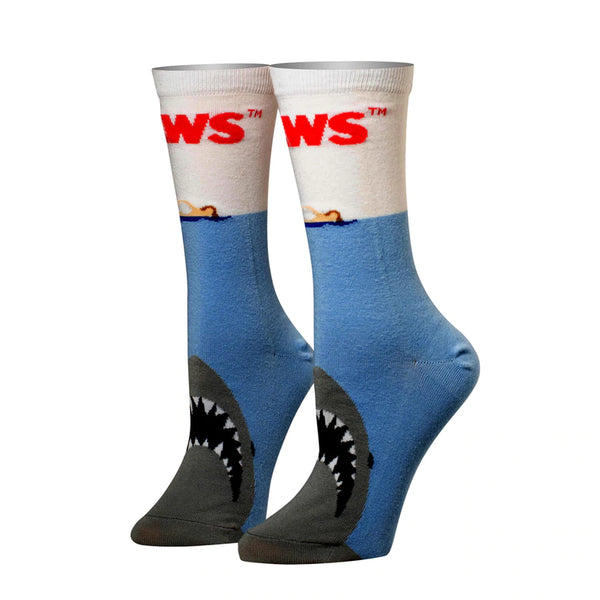 Cool Socks Jaws Crew Socks Womens Size US 5-11 CSGJAWS