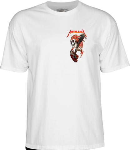 Powell Peralta OG Metallica Collab T-Shirt White CTMPPOGMETW