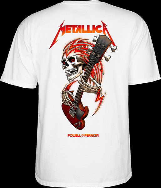 Powell Peralta OG Metallica Collab T-Shirt White CTMPPOGMETW