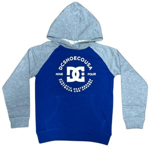 DC Star Pilot Hoodie Kids Raglan Blue Grey ADBSF03022