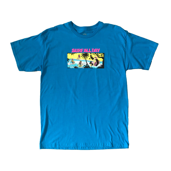 Thrilla Krew Surf All Day Men T-shirt Turquoise TKG-092