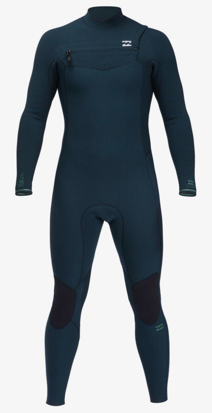Billabong Men’s 3/2mm Revolution Pro Chest Zip Wetsuit Deep Sea Heather C43M51BIP2