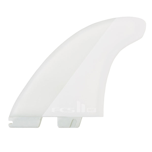 FCS II Specialty Series Mick Fanning Thruster Twin Fins White Extra Large FMFX-PC01-XL-TS-R