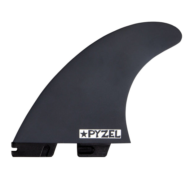 FCS II Shaper Series Jon Pyzel Thruster Tri Fins Black/White Large FJPM-PC01-LG-TS-R