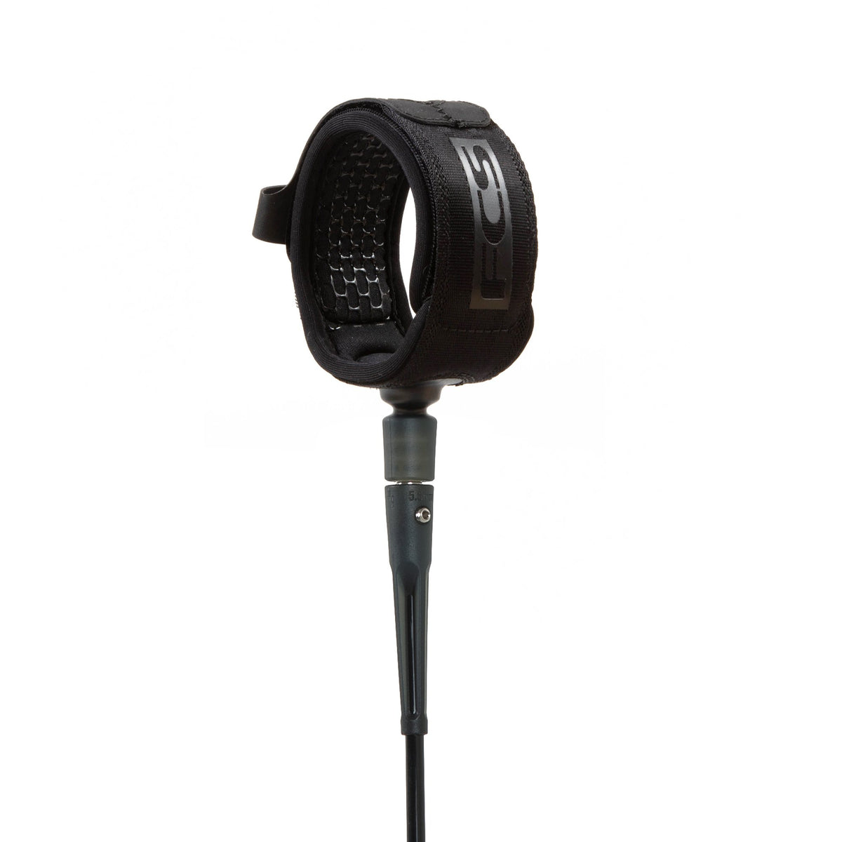 FCS Longboard Ankle Essential Leash 9' Black EARA-BLK-09F