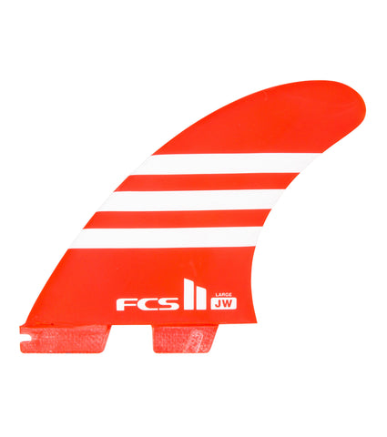 FCS II - Julian Wilson JW PC Thruster set Red/White - FJWL-PC02-LG-TS-R - Size Large