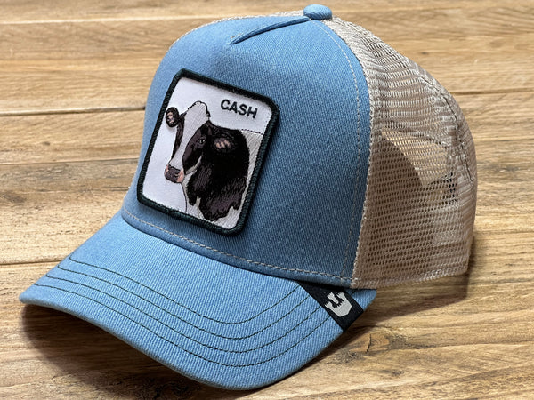 Goorin The Farm trucker cap collection Cash Cow Blue 1010641 One Size