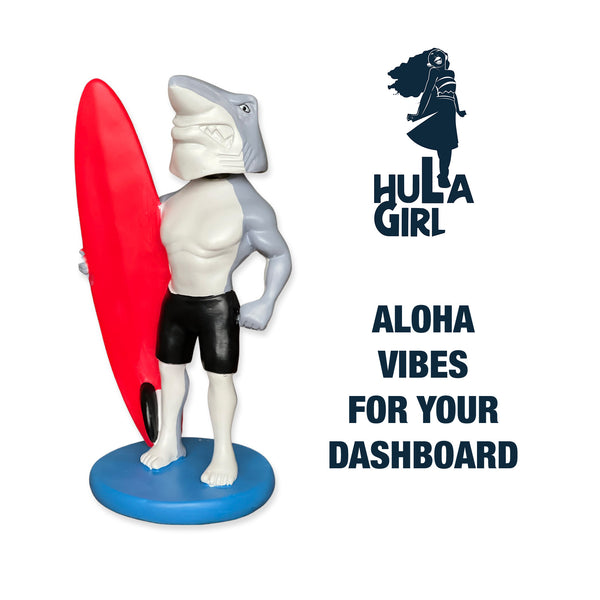 Hawaiian Shark Bobblehead Doll from Hula Girl - Aloha vibes for your dashboard