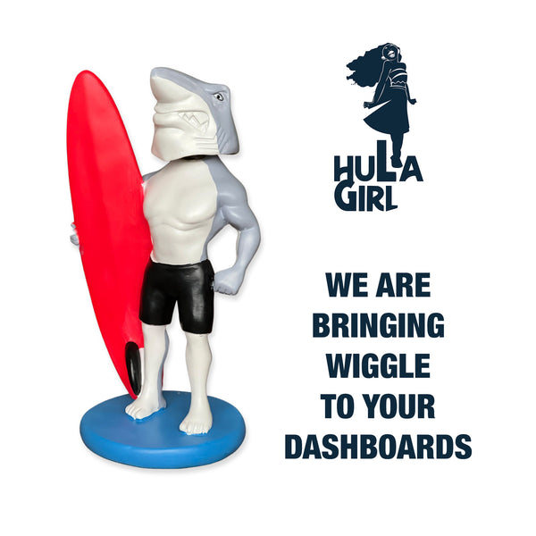 Hawaiian Shark Bobblehead Doll from Hula Girl - Aloha vibes for your dashboard