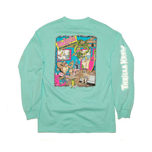 Thrilla Krew Hardcore Accommodations Men LS T-shirt Celadon