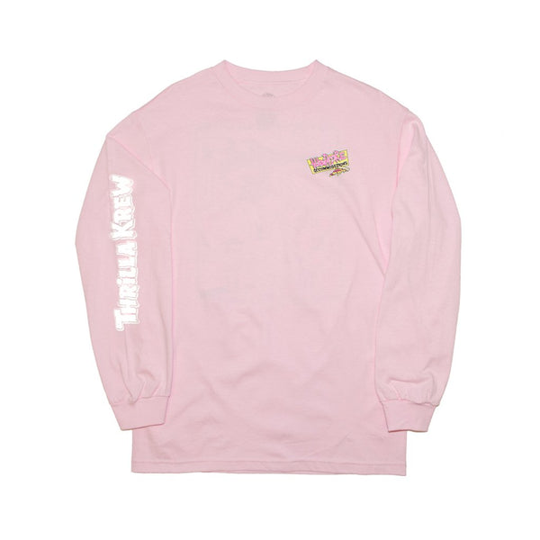 Thrilla Krew Hardcore Accommodations Men LS T-Shirt Pink