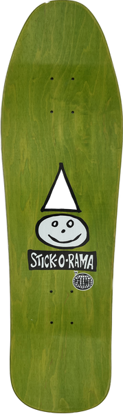 Prime Skateboard Deck Stick-O-Rama 9.5" Green
