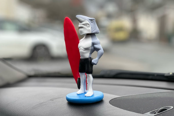 Hawaiian Shark Bobblehead Doll from Hula Girl - Aloha vibes for your dashboard